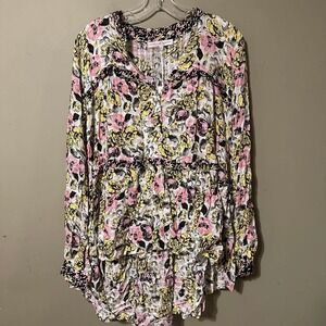 Multi-Color Blouse - Large Women's